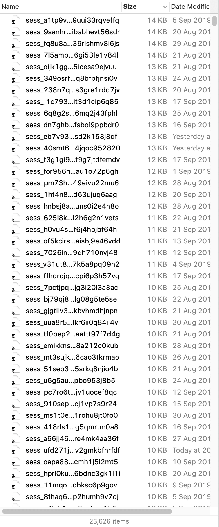 October 2019 – shifted